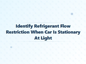 Identifying Ac Flow Restrictions at Stoplights