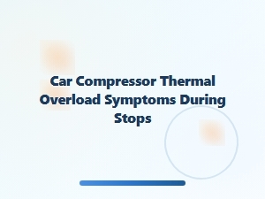 Identifying Compressor Thermal Overload Symptoms After Stops