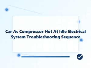 Car Ac Compressor Heat at Idle Electrical Troubleshooting Sequence