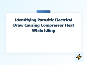 Diagnosing Parasitic Draw for Idling Compressor Heat